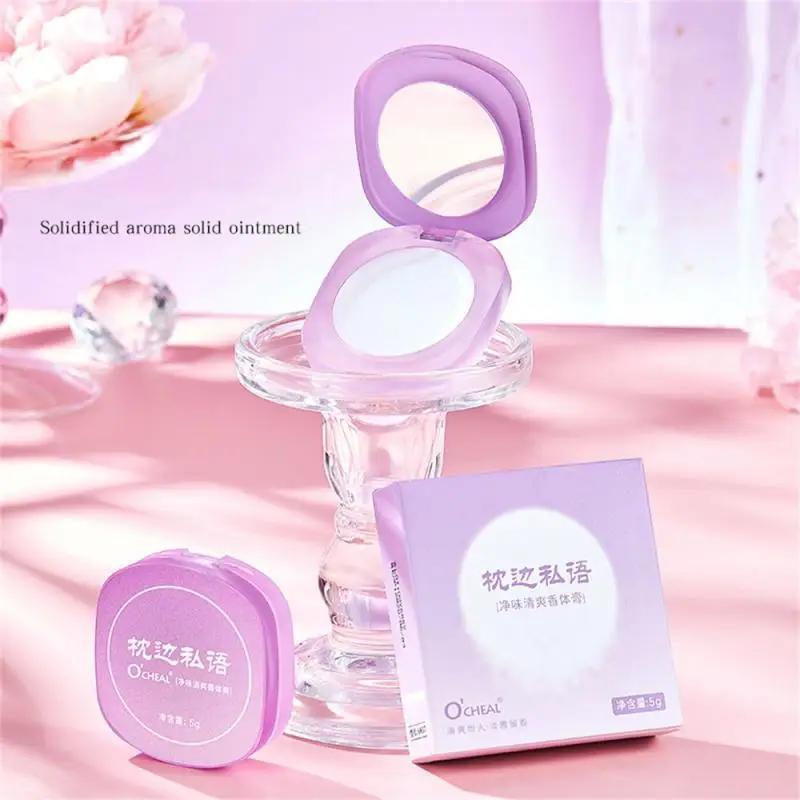 Women Solid Perfume Portable Solid Balm Long-lasting Fragrances Fresh And Elegant Female Solid Perfumes Body Deodorant