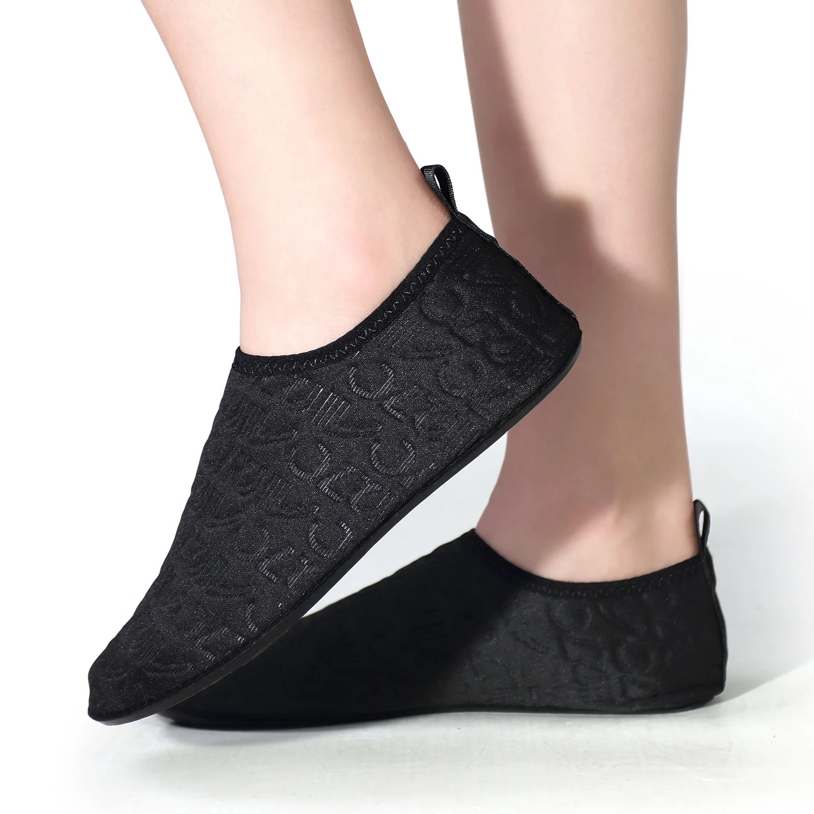 

Unisex Black Water Yoga Shoes Anti-slip Quick-dry Aqua Socks For Beach Pool Surfing Gym Training