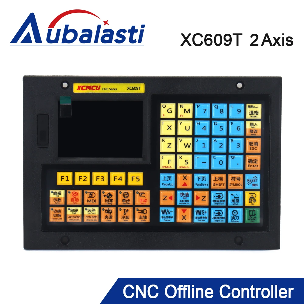 Aubalasti XC609T 2 Axis USB CNC Control System G-code Support Outer Circle End Face, Slot,Taper, Arc, Thread, Deep Hole Drilling
