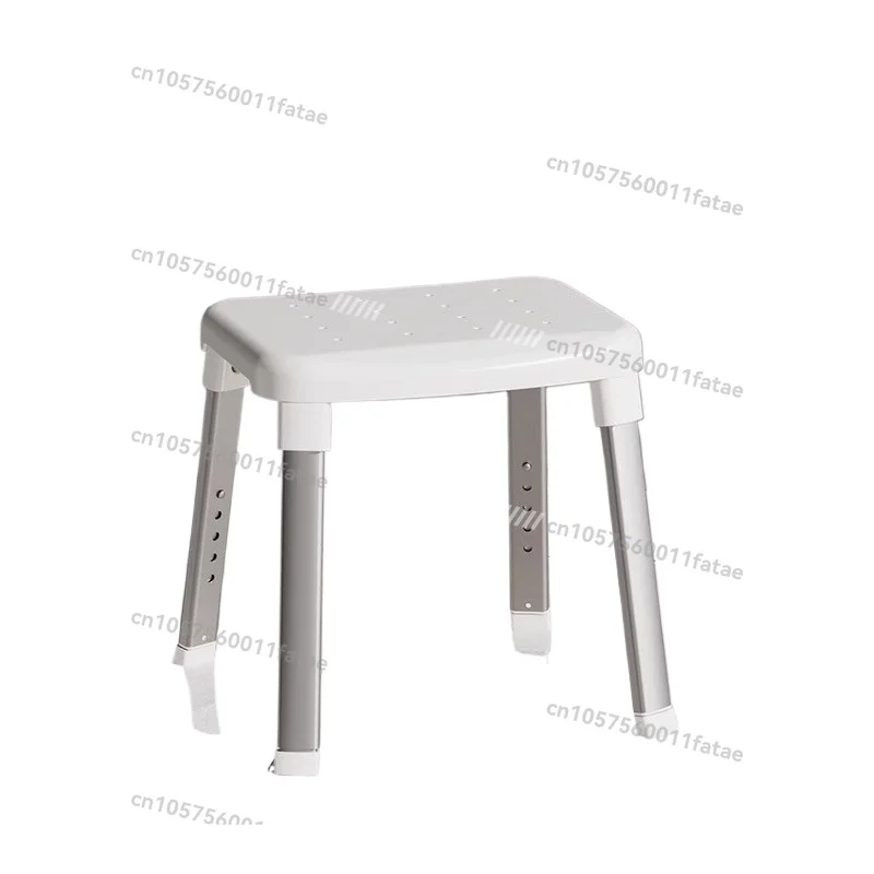 

Shower Stool, Adjustable Aluminum Bath Chair, No-Drill Anti-Rust Bathroom Seat, Non-Slip Safety Sitting Bench
