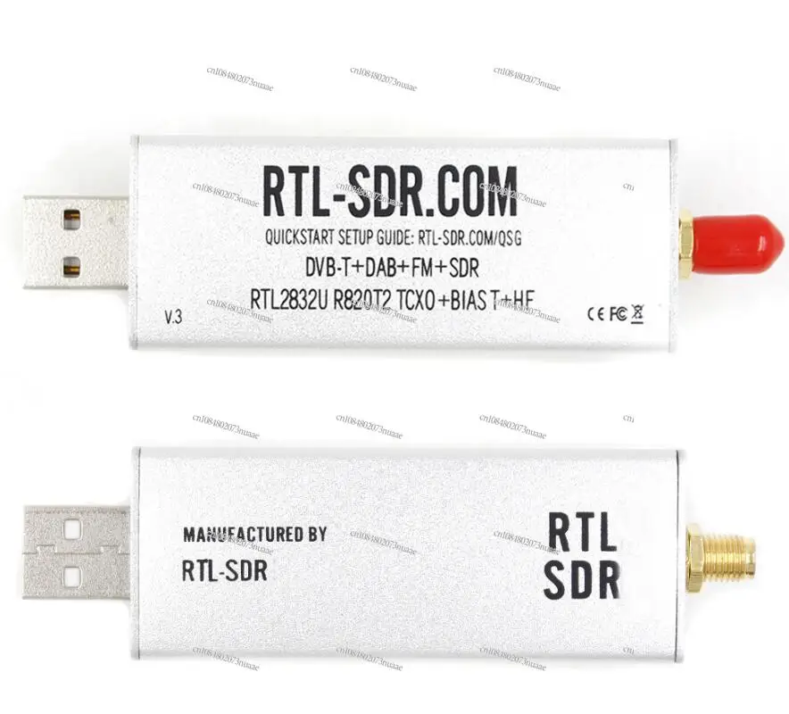 500KHZ -1766MHz RTL-SDR SDR Receiver RTL  V3 R820T2 + RTL2832U 1PPM TCXO + BIAS T + HF SMA RTLSDR Software Defined Radio