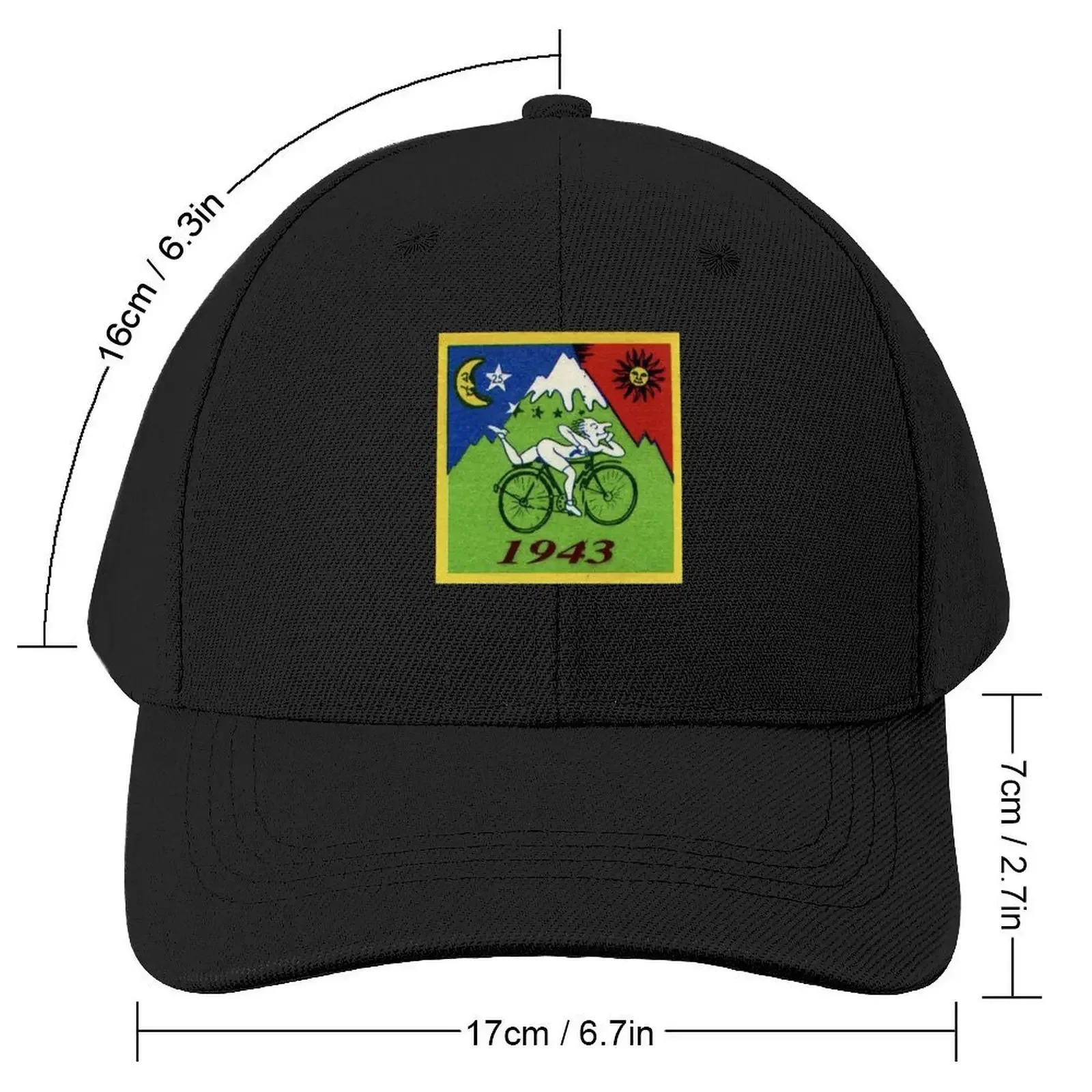 Albert Hoffman LSD Bicycle Day Baseball Cap Visor Hat Baseball Cap western Hat Female Men's