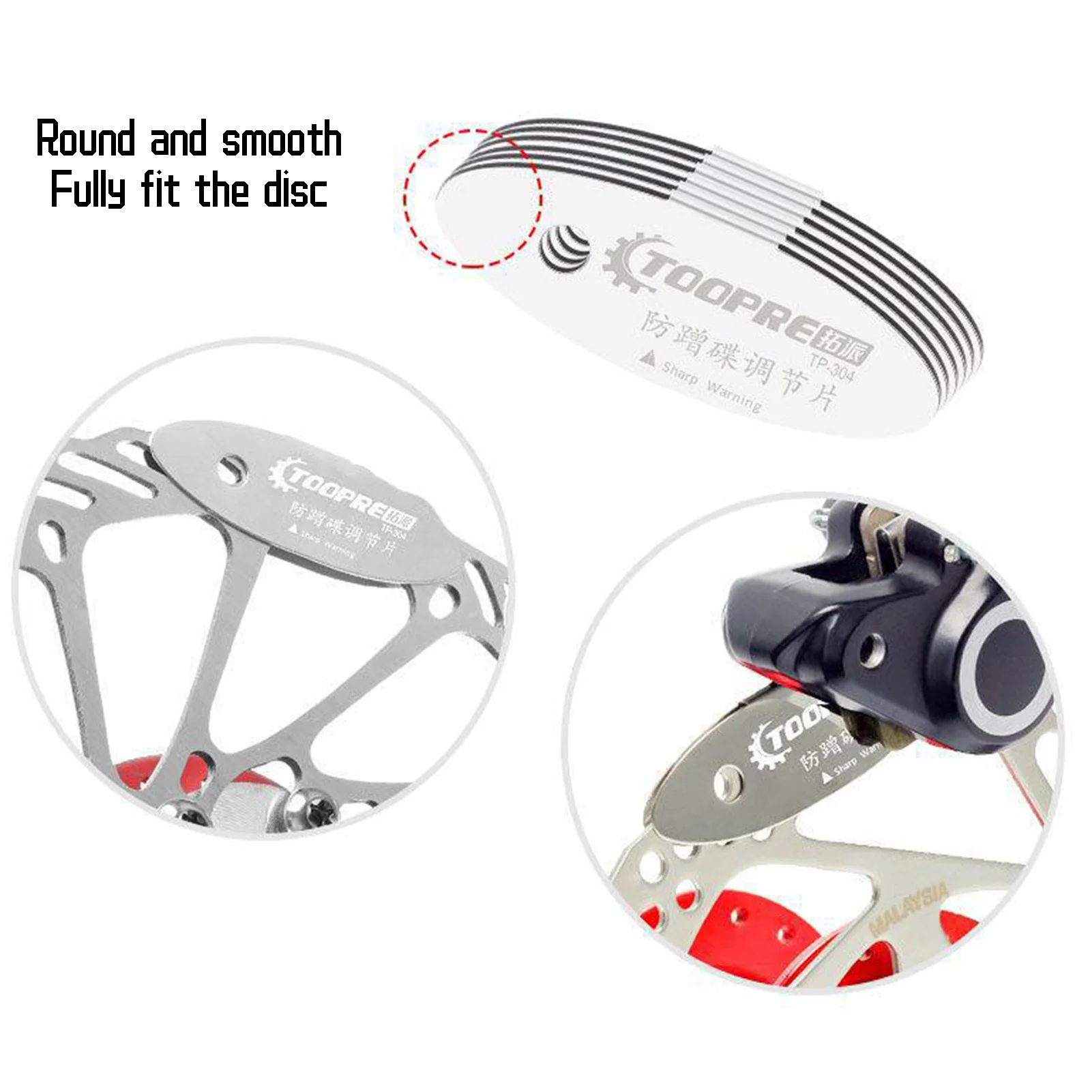 Bicycle Brake Pads 304 Stainless Steel Convenient Adjustment Disc Easy Installation Syitable For Cycling Lover And Repair Shop