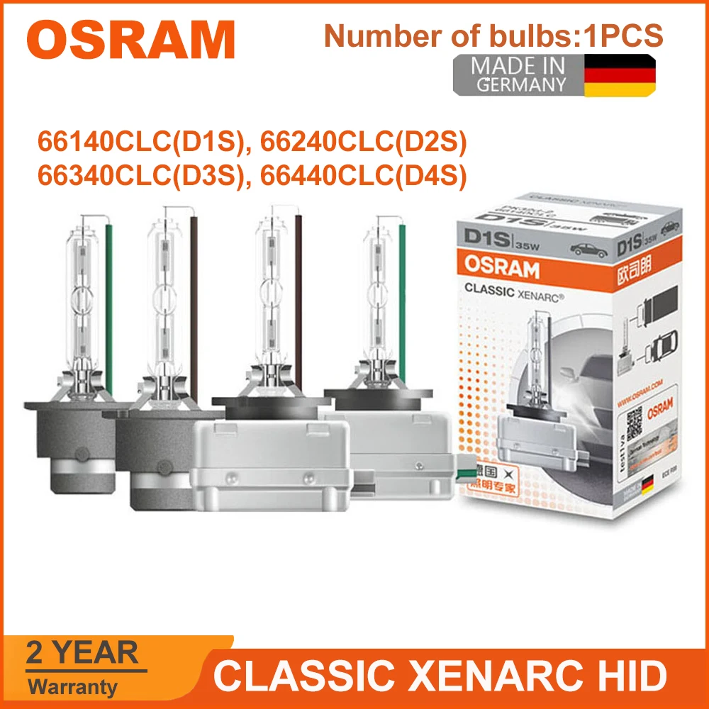 Классическая ксеноновая лампа OSRAM XENARC D3S D1S D2S D2R 66140 66240 66340 66440 CLC 35 Вт 66250 K HID для фар ближнего/дальнего света