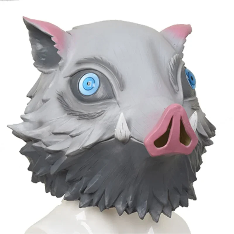 Disfraz de Cosplay Inosuke, Máscara de Jabalí Salvaje, Sandalias de Estilo Japonés, Disfraz de Adulto, Disfraces de Cumpleaños