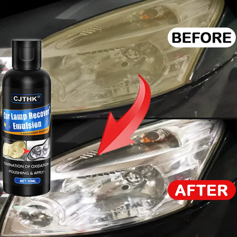 Car Headlight Restoration Polishing Kits Headlamp Scratch Remover Repair Cleaning Paste Remove Oxidation Headlight Polish Liquid