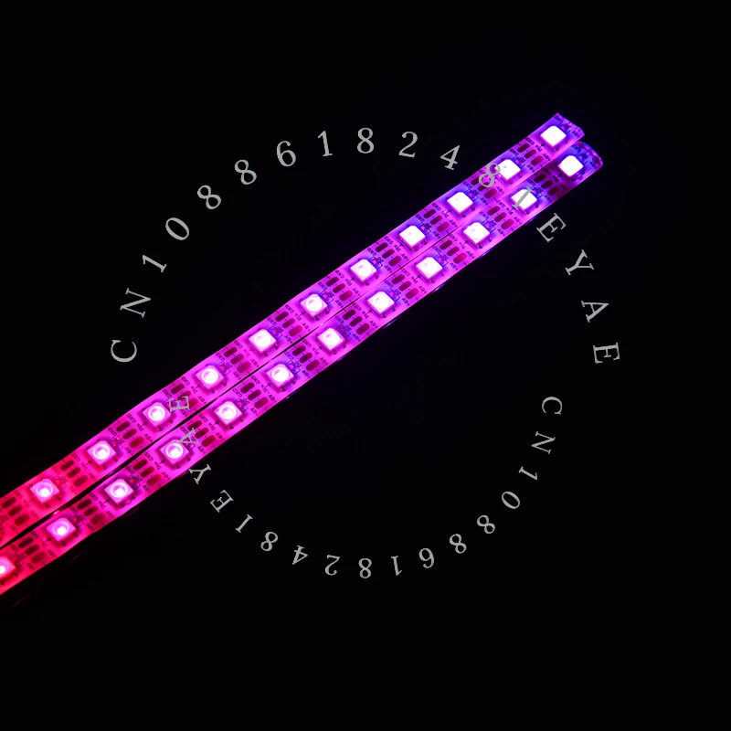 LED Light Strip Symphony RGB Light Effect 5v12v Length 50cm Split Heat Dissipation Water Cooling DIY Cool Light