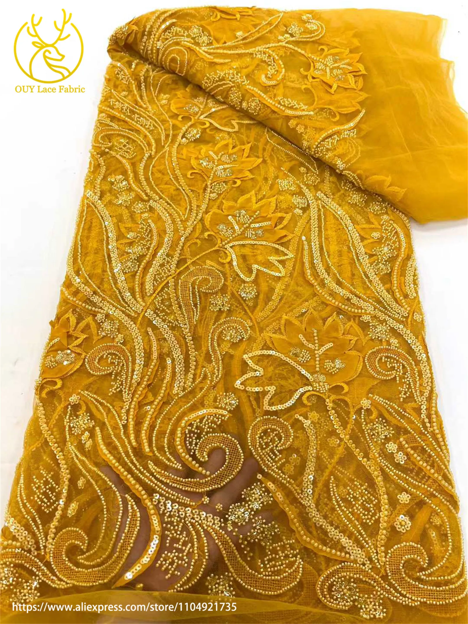 أحدث قماش دانتيل نيجيري أفريقي جميل مطرز بالخرز 2025 قماش دانتيل ترتر فرنسي لفساتين حفلات الزفاف