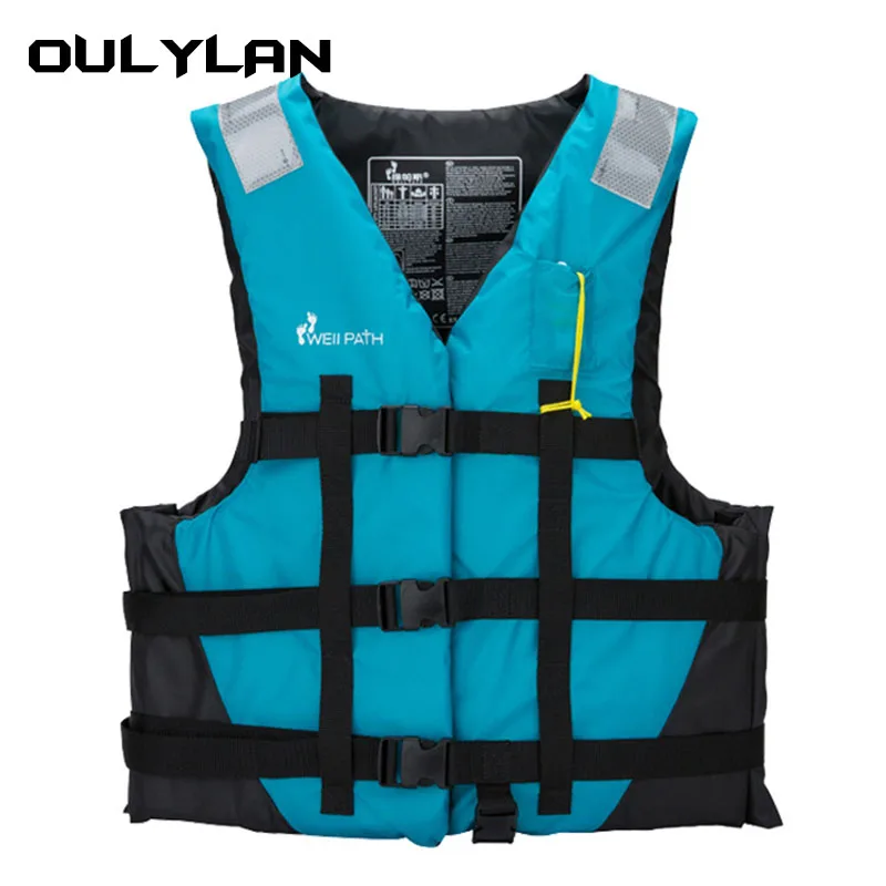 Oulylan Adult Life Vest Swimming Boat Drifting Water Sport Life Jacket Survival Suit Polyester Life Jacket for Adults Children