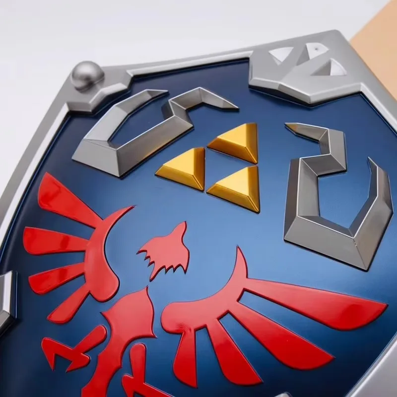 Em estoque a hemule fantasia arma hylian escudo yrulean link anime jogo periférico abs arma de plástico modelo deocr artesanato presentes
