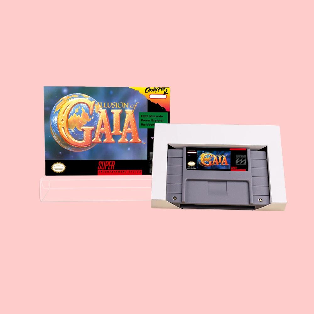 وهم وهم من Gaia الوهم من الوقت ، RPG لعبة خرطوشة ، مع مربع tial ل SNES ، 16 بت ، NTSC ، بال ، وحدات تحكم ألعاب الفيديو #1