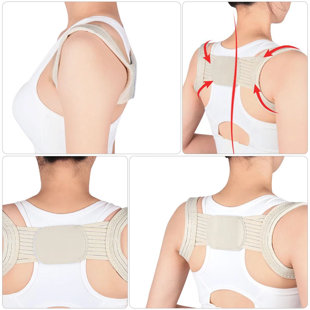 مصحح الوضعية، دعامة ظهر قابلة للتعديل، حزام فرد الظهر خفيف الوزن وجيد التهوية لدعم الحدباء للبالغين #2