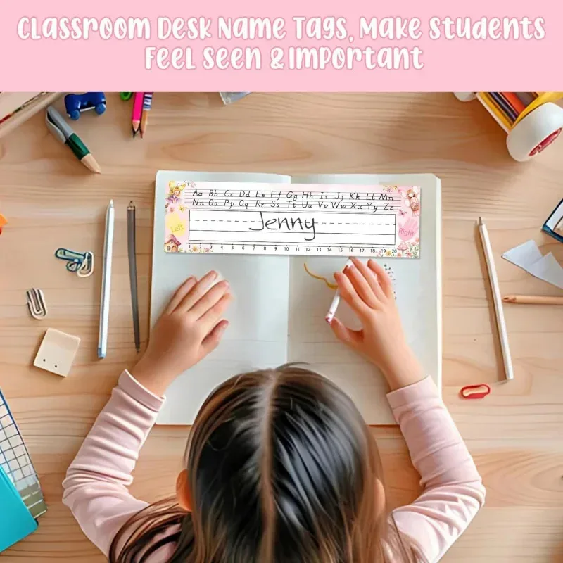 خارج المخزون لوحات اسم الفصول الدراسية ذات الطابع الجني للمكاتب الوردي 36 قطعة علامات اسم المكتب لوحات أسماء لطلاب المدارس التقليدية # ر