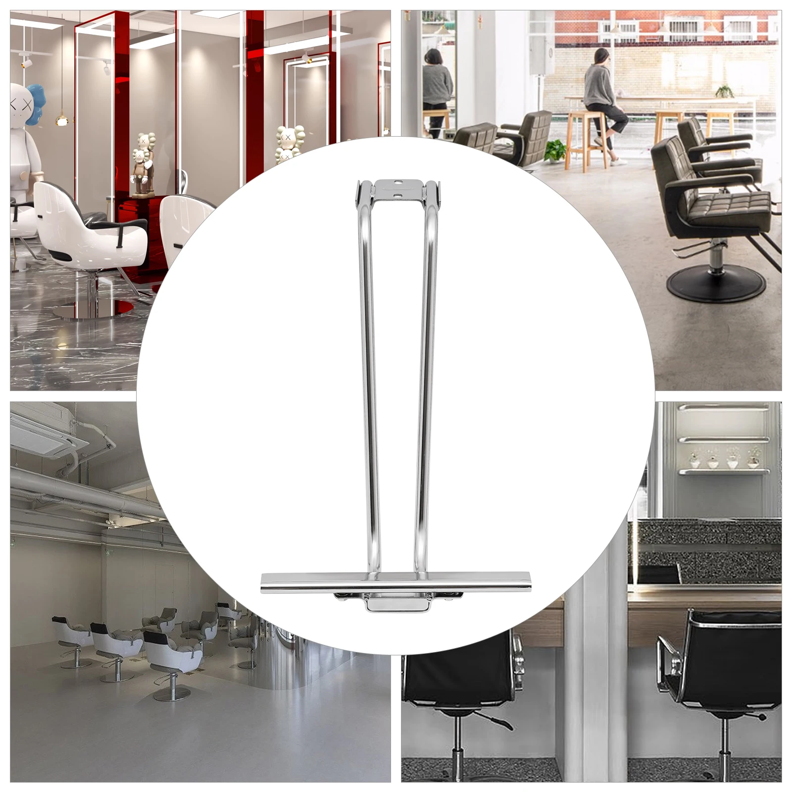 

Salon Chair Foot Rest, Barber Chair Parts Foot Rest Salon Equipment Chairs Suitable for Hair Salons, Beauty Salons, Barber Shops