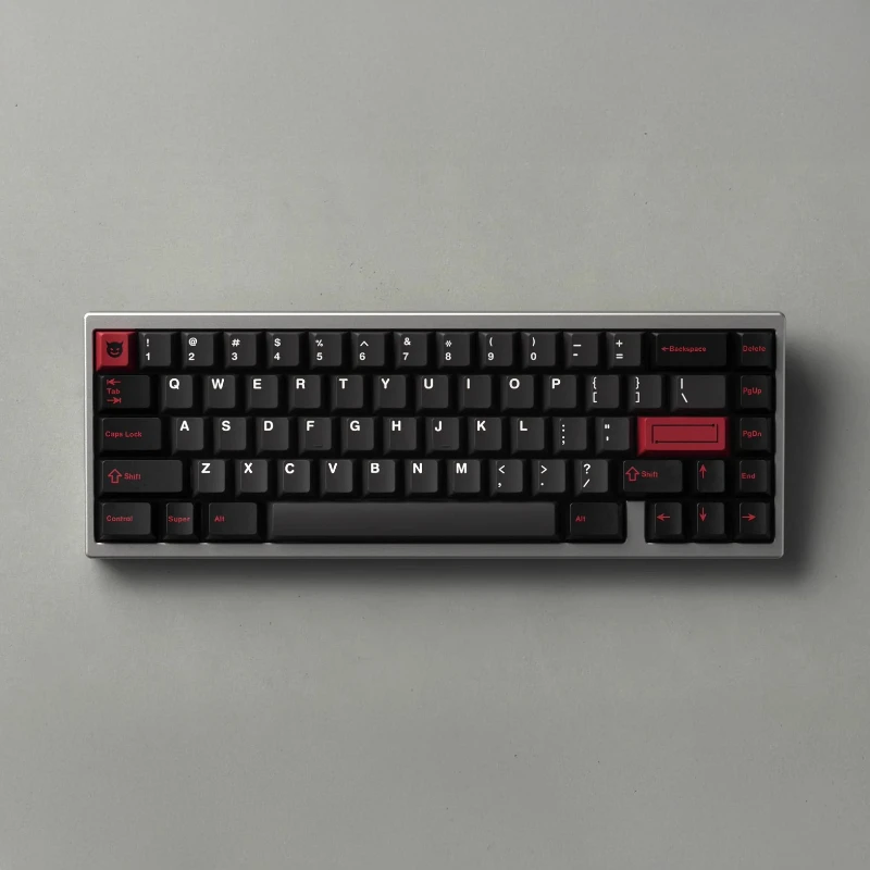 

GMK CYL Evil Dolch MX Keycaps Black Red Dual Color ABS Material Customized Mechanical Keyboard Keycaps Factory Height
