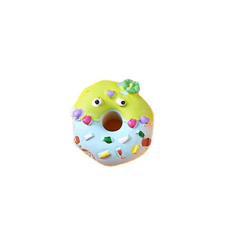 10pcs Resin Kawaii Fake Donuts Scrapbooking Planar Flatback Cabochon Mini Figurine Crafts Supplies Embellishments Diy Decoration