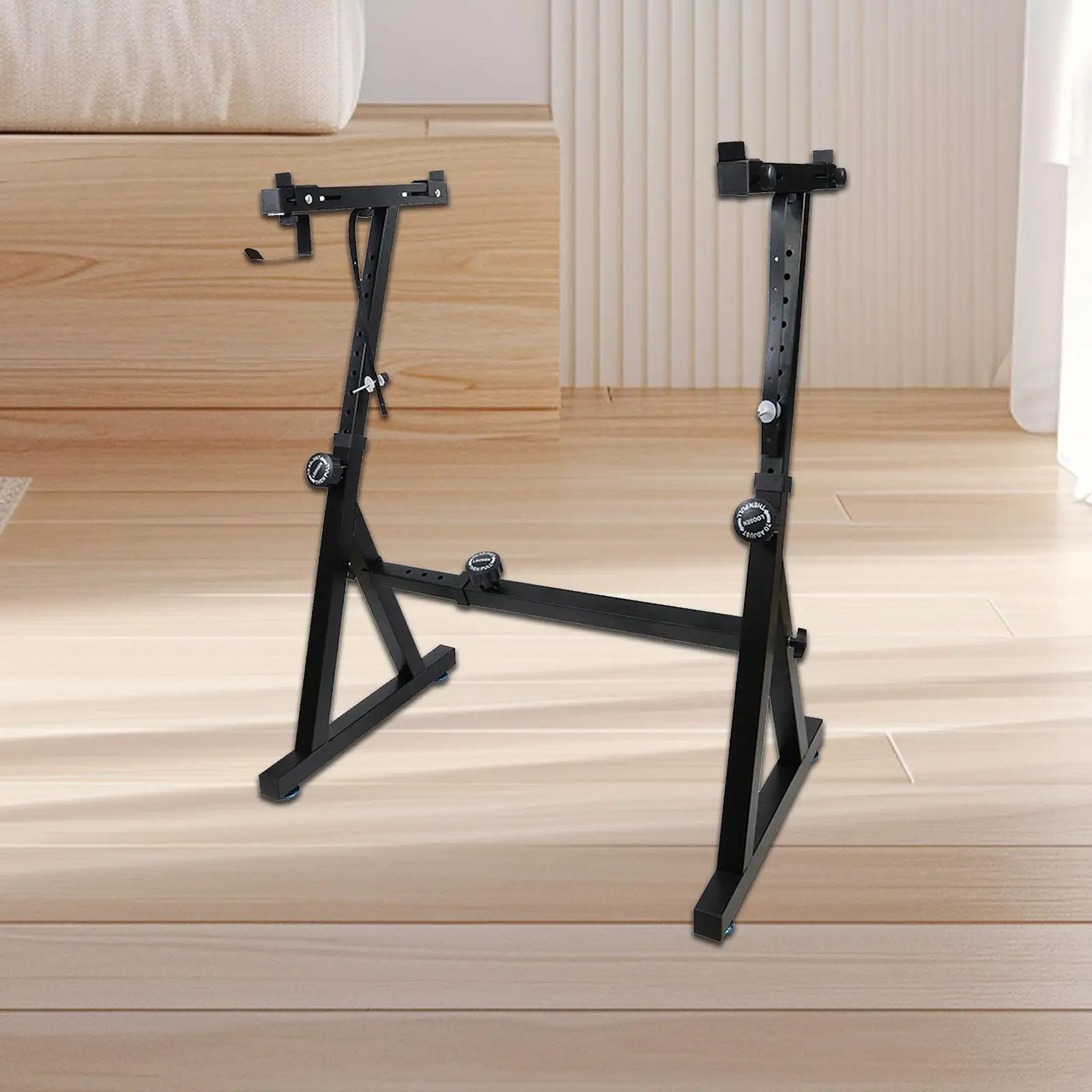 

Z Shaped Keyboard Stand Iron Detachable Heavy Duty Double Braced for Travel