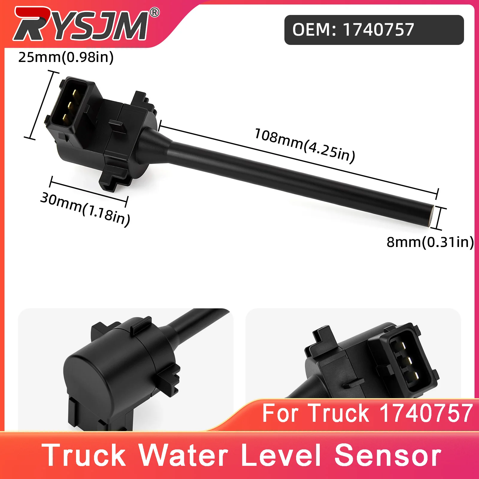 1740757 Coolant Level Sensor For DAF XF 95/105 Series Automobile Parts Truck Expansion Tank Level Sensor