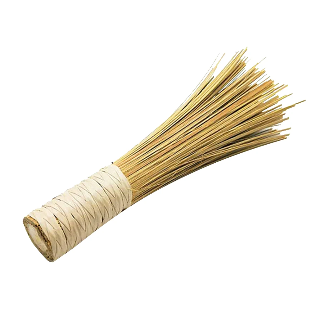 Kitchen Natural Bamboo Pot Washing Brush Bamboo Wok Cleaning Whisk Brush Household Kitchen Clean Tools with Comfortable Handle