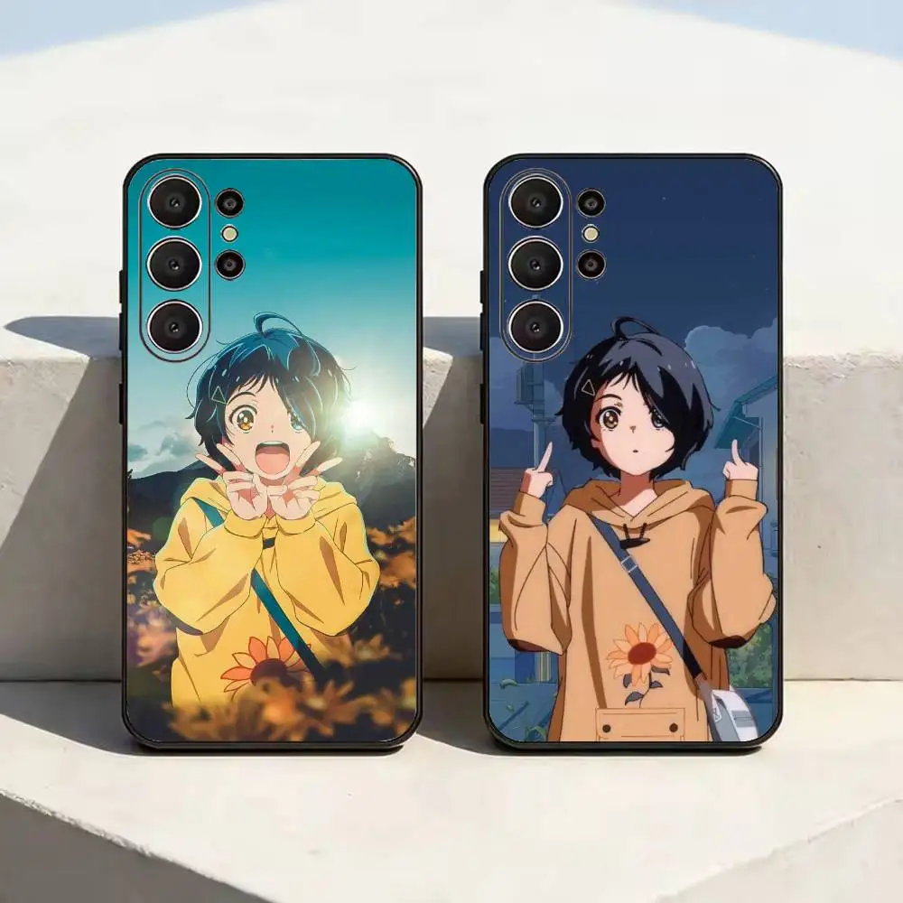 anime B-Blue L-Lock Ohto Ai Soft Silicone Case for Samsung S26, S24, S21, S22, S23, S30, Ultra,  Plus, FE, Lite-Black