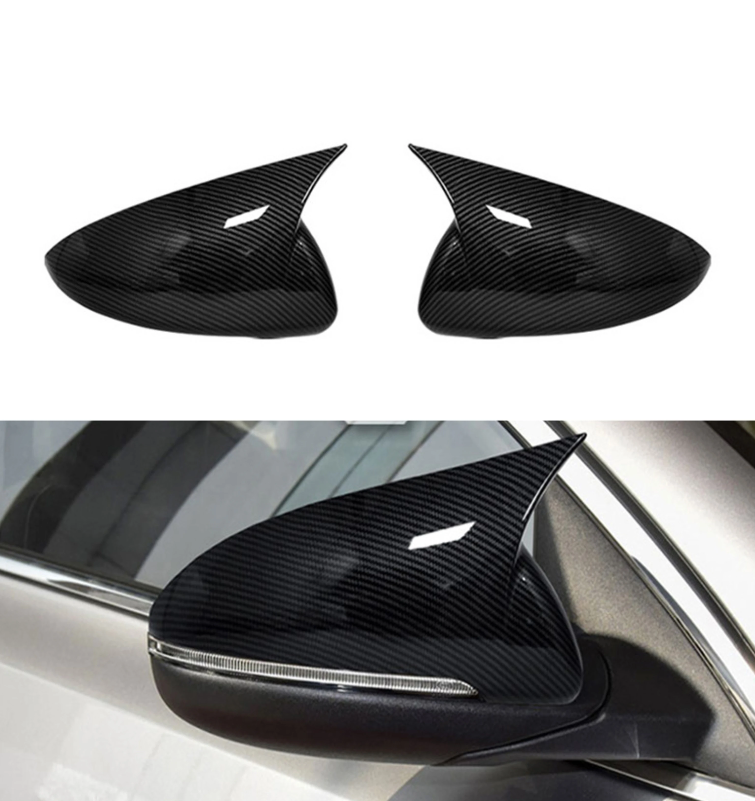 

Rearview Side Mirror Cover For KIA K3 Cerato Forte 2019 2020 2021 2022 2023 Cap Exterior Door Rear View Case Trim Carbon Fiber