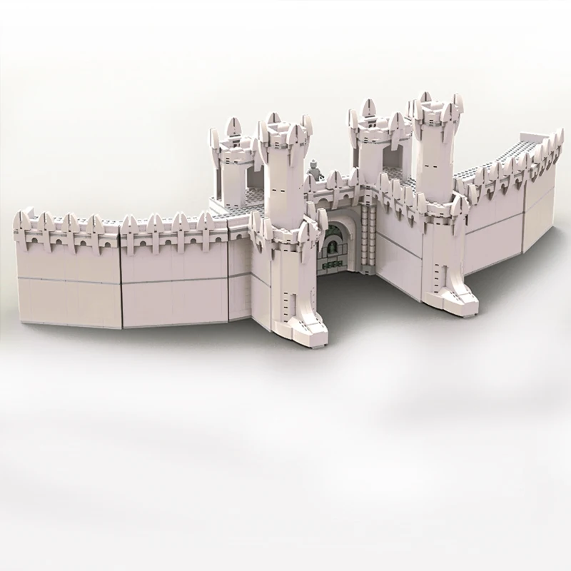 2574 pièces MOC films créatifs les murs des Minas Tirith bloc de construction jouets la grande muraille briques cadeau pour la Collection MOC-30378