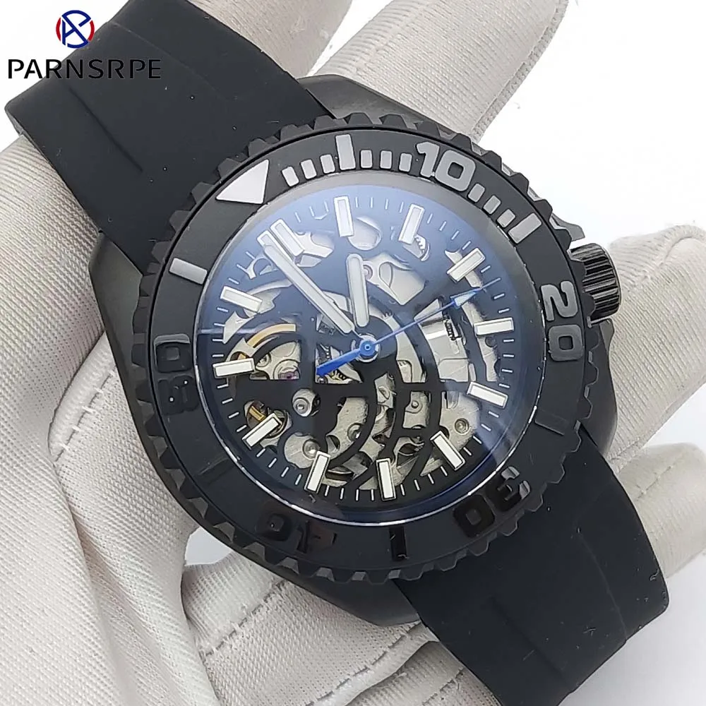 Luxury Men\'s Mechanical Watch, 100 Metres Water Resistant, NH70 Calibre, Automatic, Fashion Black Men\'s Watch, New, 2024