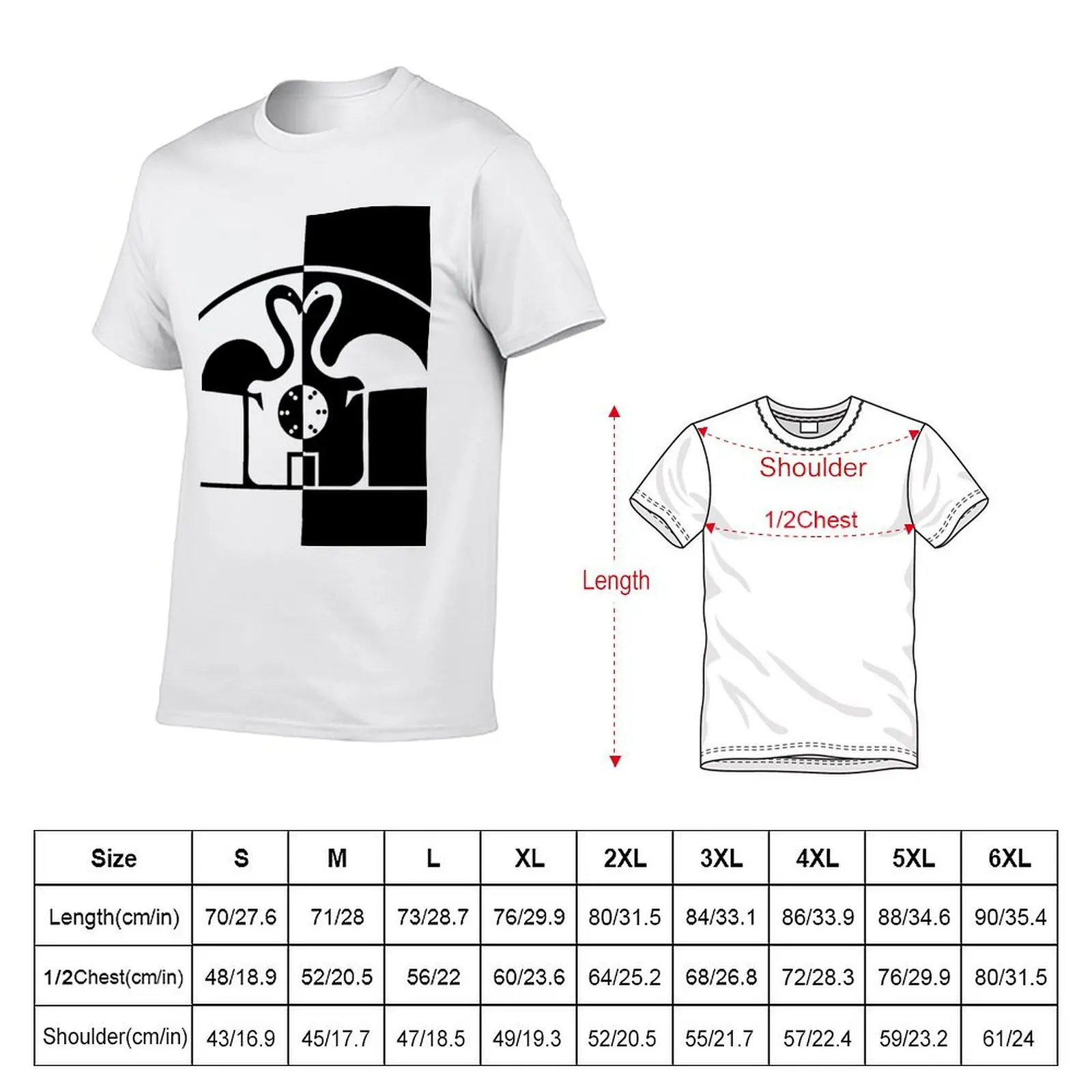 Flamingos - George Modica-Cliff T-Shirt man t shirts for men casual cotton t shirts man 100% t shirts for man cotton T-Shirt