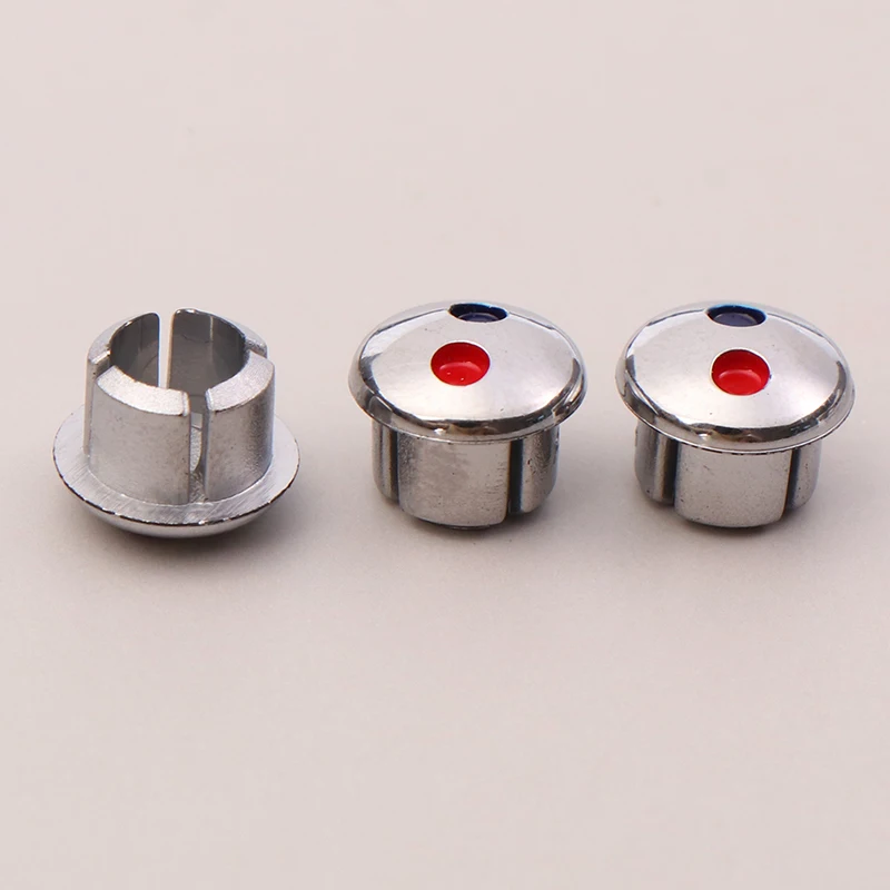 * 10pcs Faucet Handle Red Blue Label Hot Cold Water Sign Decoration Cover Kitchen Bathroom Mixer Tap Indicate For Faucet Handles