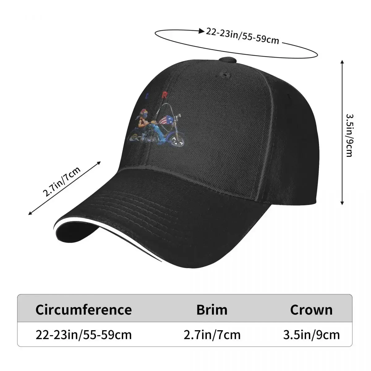 EASY RIDER Baseball Caps Snapback Fashion Baseball Hats Breathable Outdoor For Men's And Women's Customizable Polychromatic