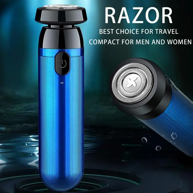 USB Rechargeable Mini Electric Shaver Face Beard Men's Razors Beard Shaver double-ring 3D cutter net Men's Beard Trimmer Razors