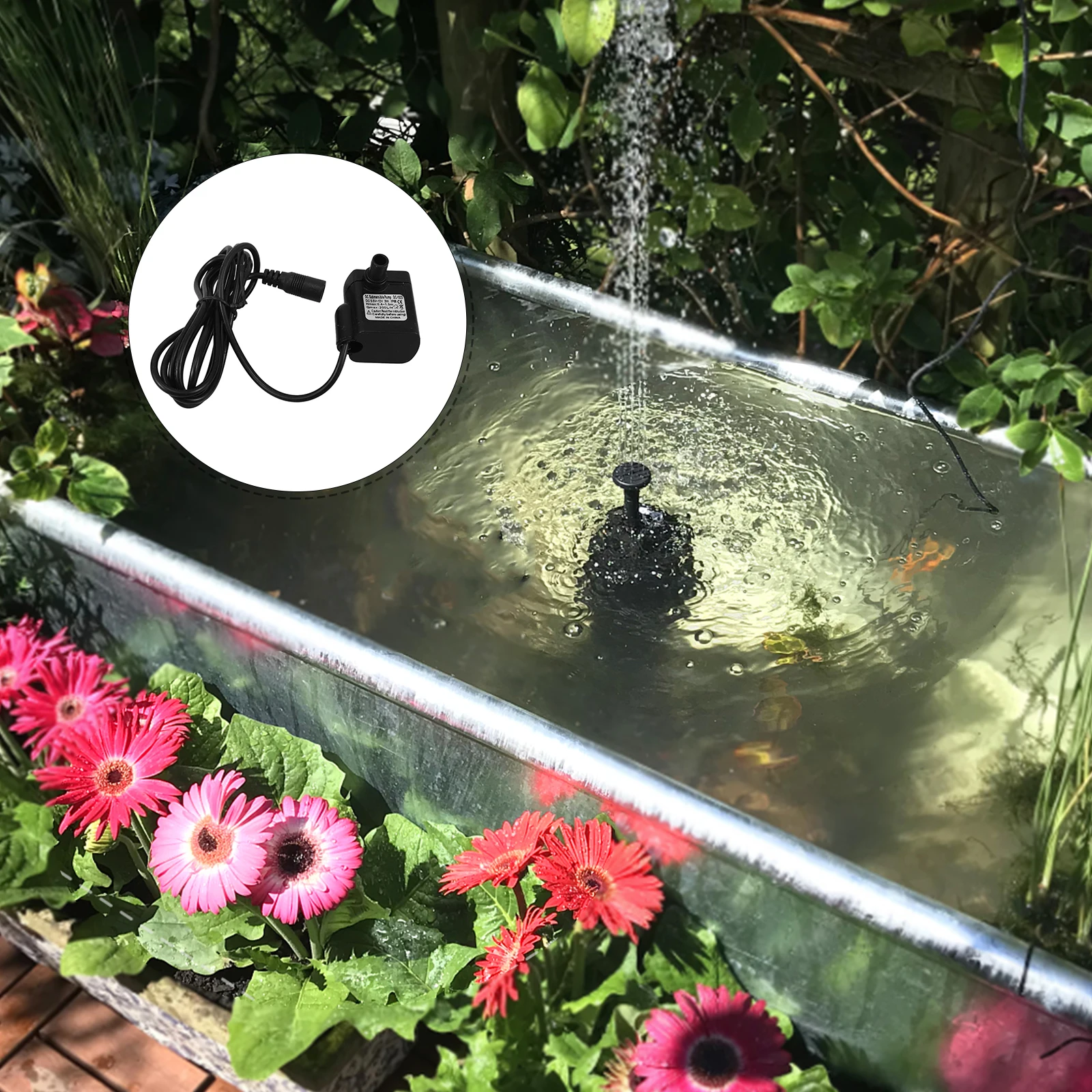 

Fountain Pump for Water Feature Animal Submersible Pumps Pet Cat Fountains Small
