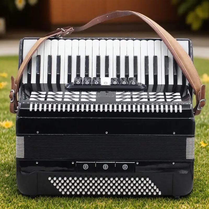 

Pair Coffee Synthetic Accordion Straps Adjustable 83-110cm Length for 16-120 Bass Accordion Durable Waterproof Accessories