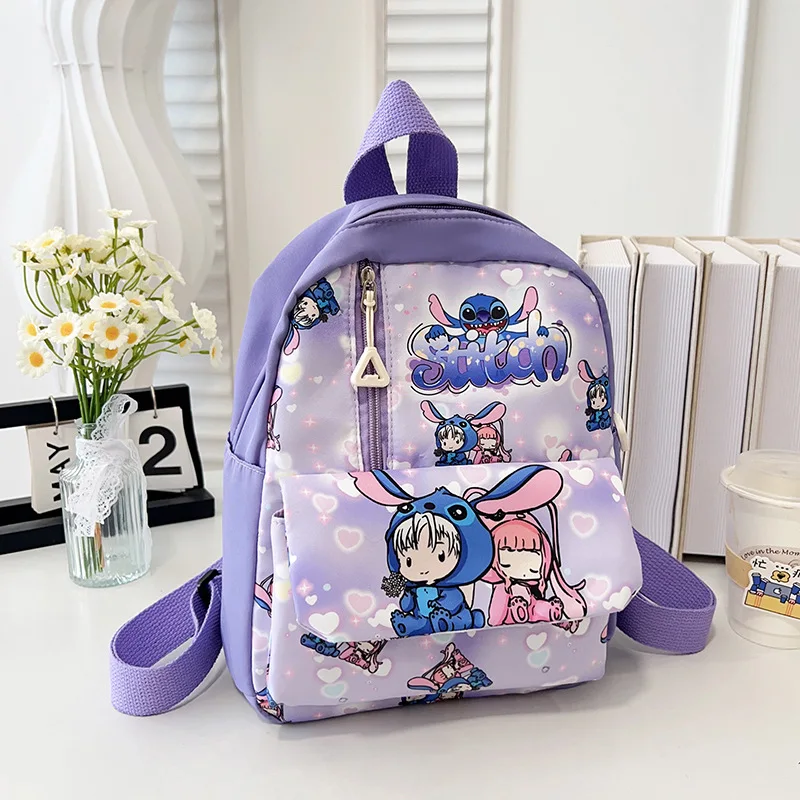 

Mickey Mouse 2025 New Kindergarten Schoolbag Stitch Boys and Girls Cute Cartoon Backpack Fashion disney Children's Backpack
