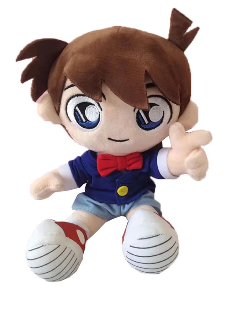 25cm Detective Conan Plüsch Spielzeug Kudo Shinichi Gefüllte Puppe Conan Edogawa Plushie Abbildung Stuffed Kissen Geschenk für Kind Fan geburtstag