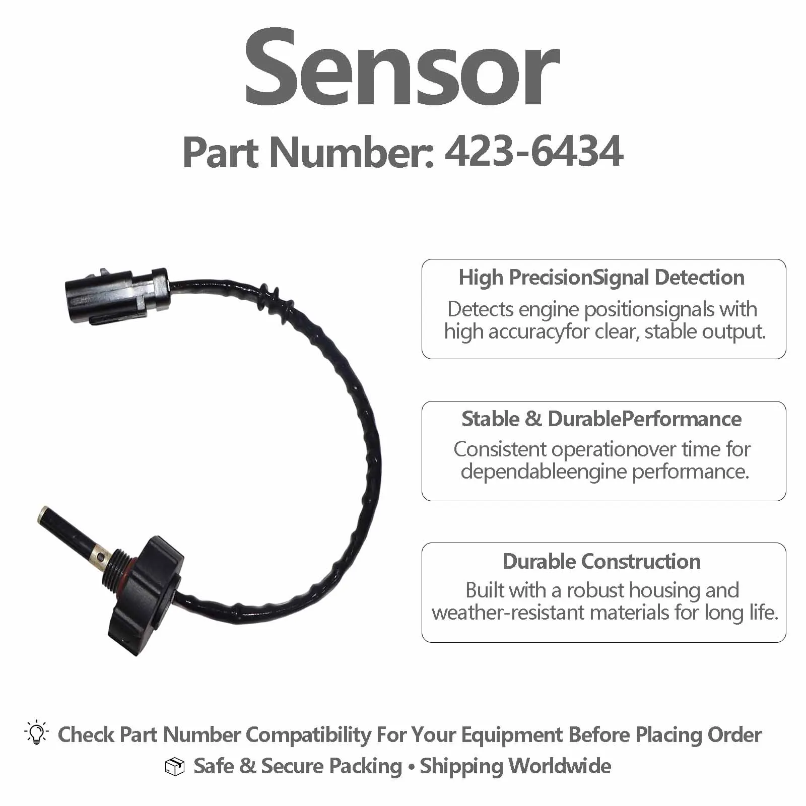 Fuel Water Level Sensor 423-6434 For Caterpillar CAT Motor Grader 12K 160K 140K 2 140K 120K 120K 2