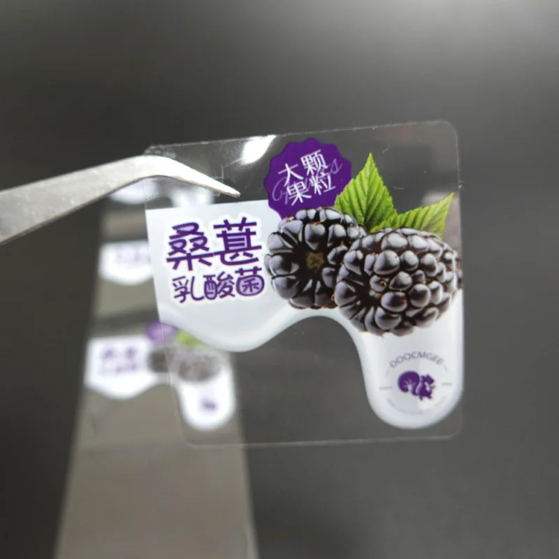 Custom. Transparent Seamless Shadow Transparent Sticker PVC Adhesive Label Sticker Printing Gilding Transparent Adhes