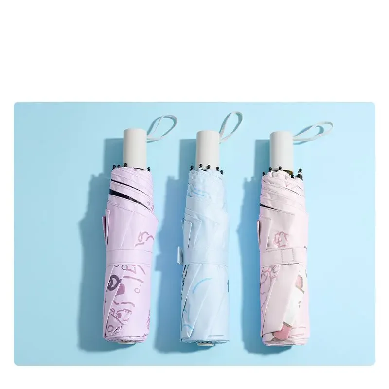 

MINISO Miniso series small fresh three-fold sun protection umbrella protection against ultraviolet rain sun protection umbrella