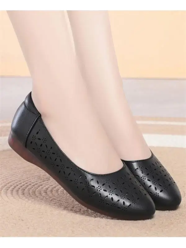 women's-hollow-out-slip-on-flat-bottom-casual-shoes-soft-bottom-anti-slip-comfortable-breathable-low-heel-leather-mom-shoes