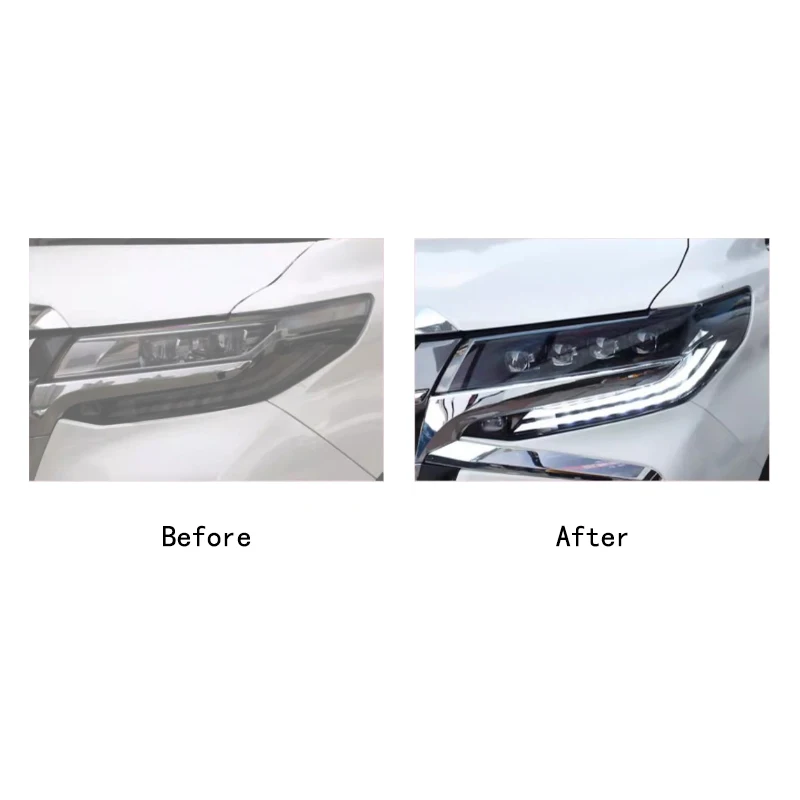 DRL Lampada Auto Testa Luce Faro A LED per Toyota Alphard 30 Vellfire 2015 2016 2017 2018 2019 2020 2021