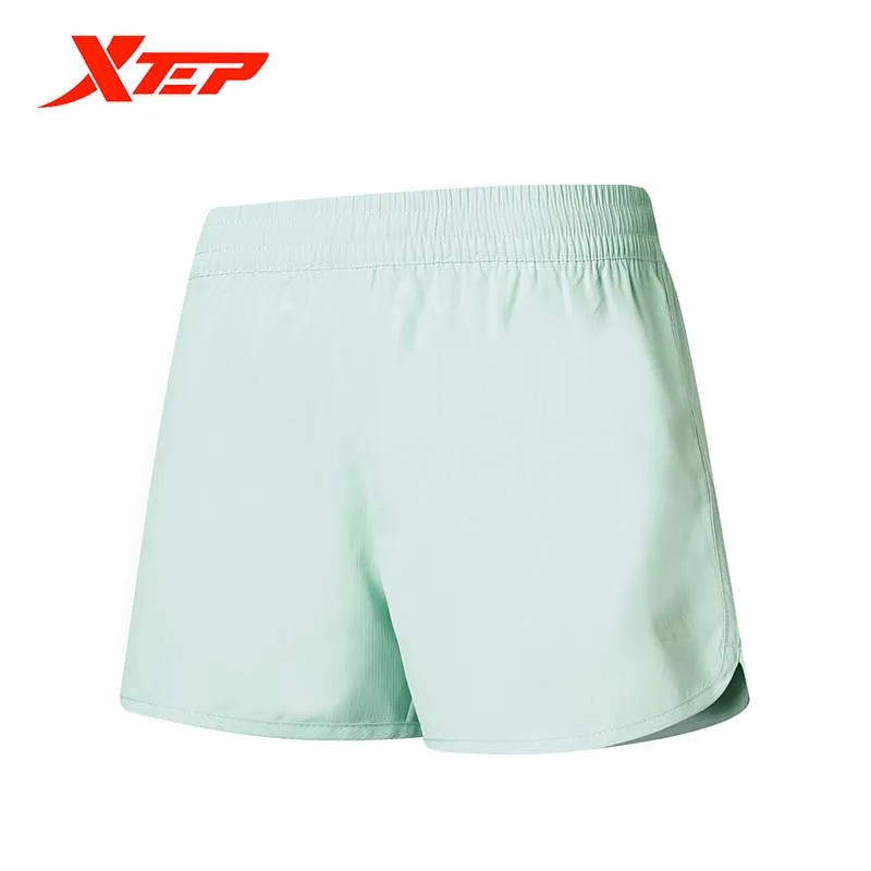 Xtep Women Running Shorts Sunmmer Fashion Solid Color Sport Short Women Breathable Pants 878228240229