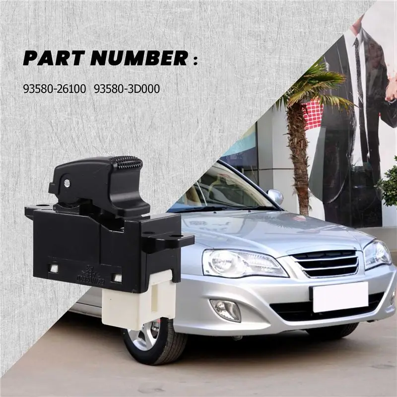 AU33-Passenger Side Electric Power Window Switch For Elantra Sonata Kia Rio 93580-3D000