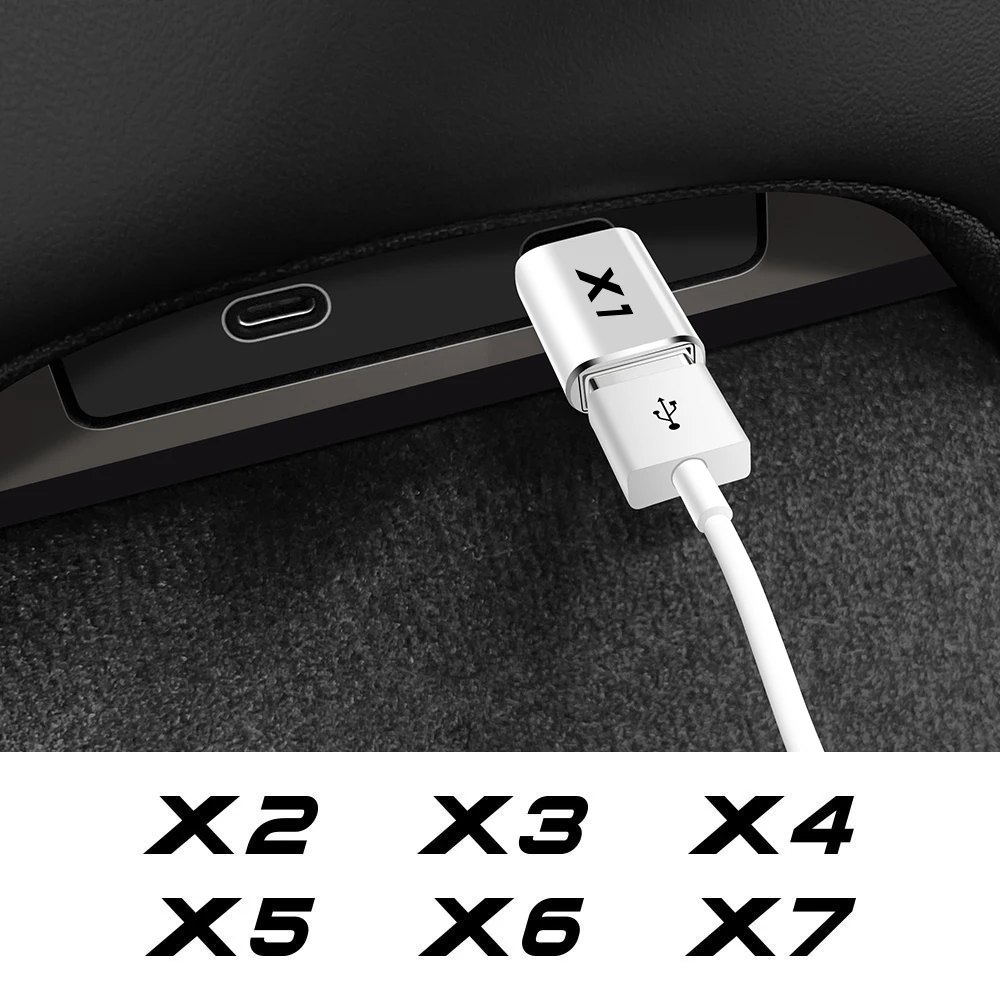 Car Tool Type-C to USB Adapter Accessories For BMW X3 F25 G01 X4 F26 G02 X5 E70 F15 G05 X6 E71 F16 G06 X1 E84 F48 X2 F39 X7 G07