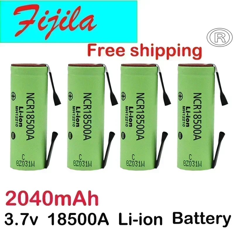 Original 3.7V 18500A 2040mAh NCR18500 Battery with Nickel Sheet 3.6V for Toy Lanterns And LED Flashlights Lithium Battery