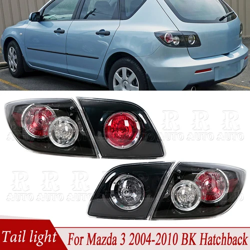Conjunto de luz trasera para Mazda 3 BK Hatchback 2004-2010 luz de señal de giro trasera lámpara de freno accesorios de coche 216-1984L-UQ 216-1984R