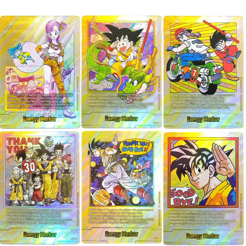 Cartes de jeu de collection TCG Dragon Ball Super Fusion World Energy Marker Gold E42-E90 en anglais