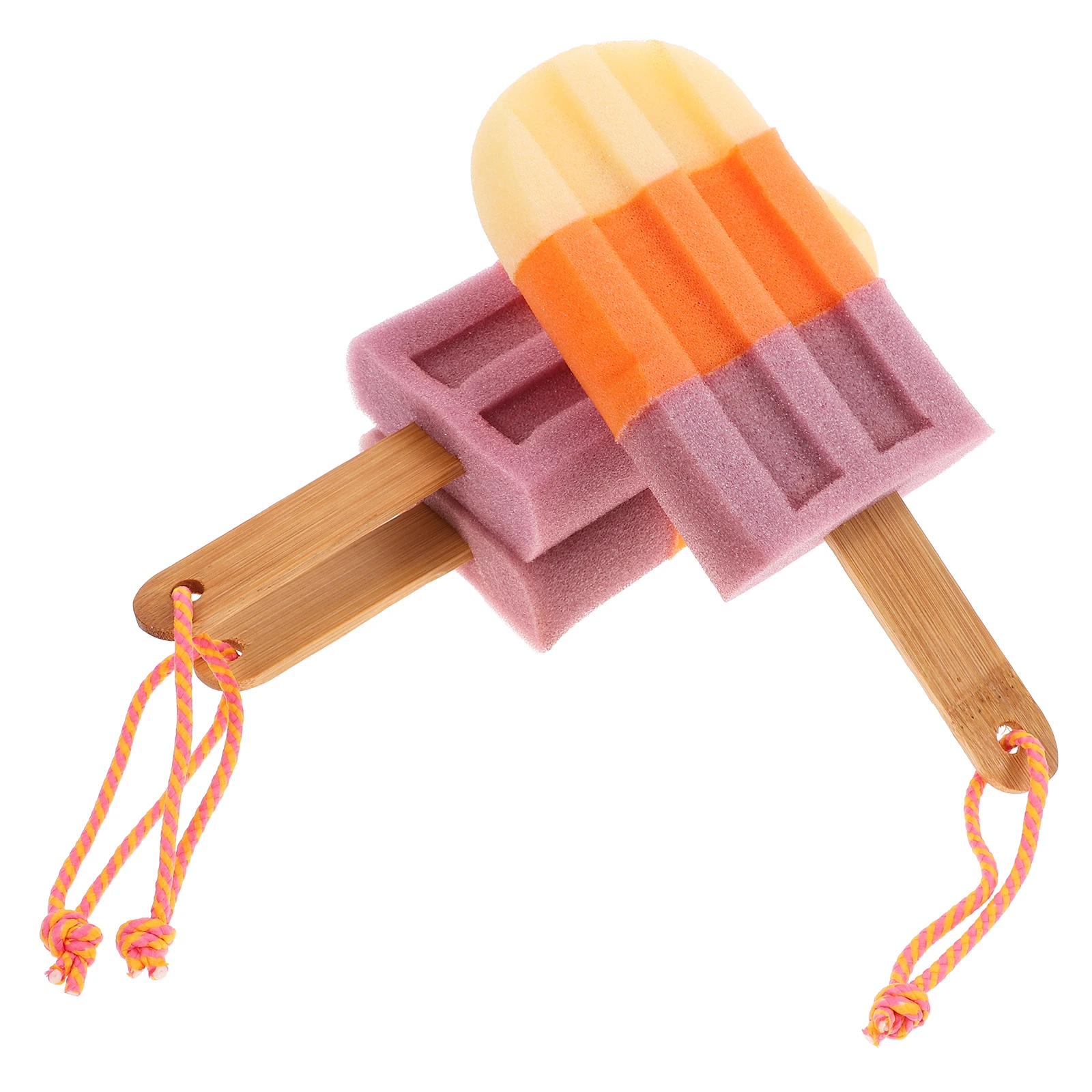 

3Pcs Soft Sponge Bath Ball Ice Cream Shaped Body Scrubbing Exfoliating Shower Accessories Bathing Towel for Adults