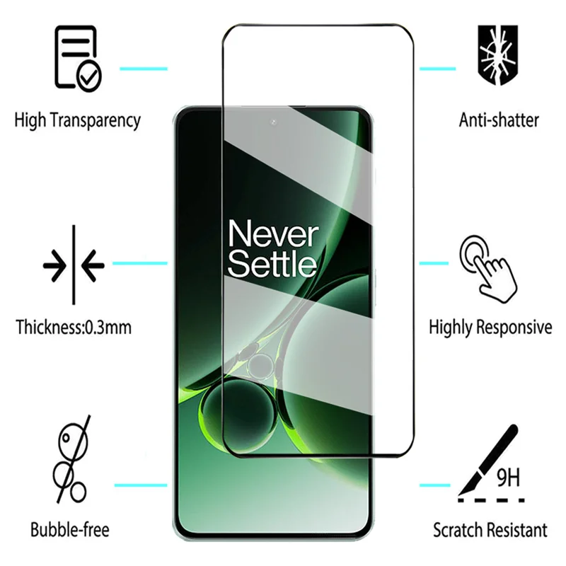 Pelicula For OnePlus Nord 3 2 Tempered Glass One Plus 10T Nord2 T Screen Protector OnePlus Nord3 Nord 2T CE 2 Lite Glass Film