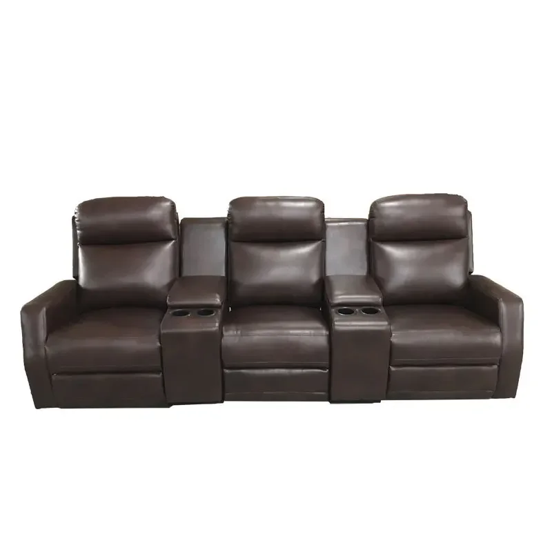 Combination Reclining First-Class Electric Cabin Sofa Multi-Functional Leather Home Cinema Sofa