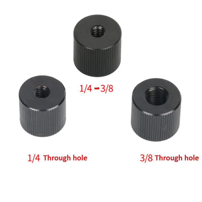 1/5Pcs Threaded Screw Nut Converter Mount Adapter for DSLR Camera Tripod Plate Ball head Rig Lights Accessory double Screw hole